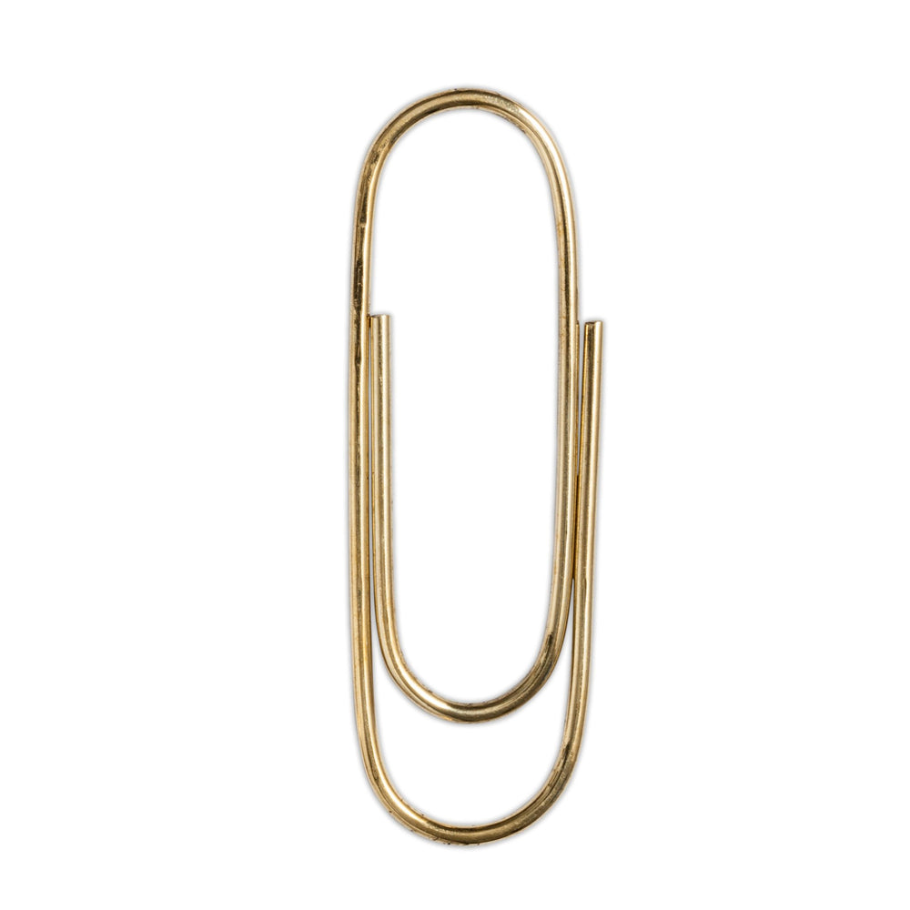 gather paper clip, brass