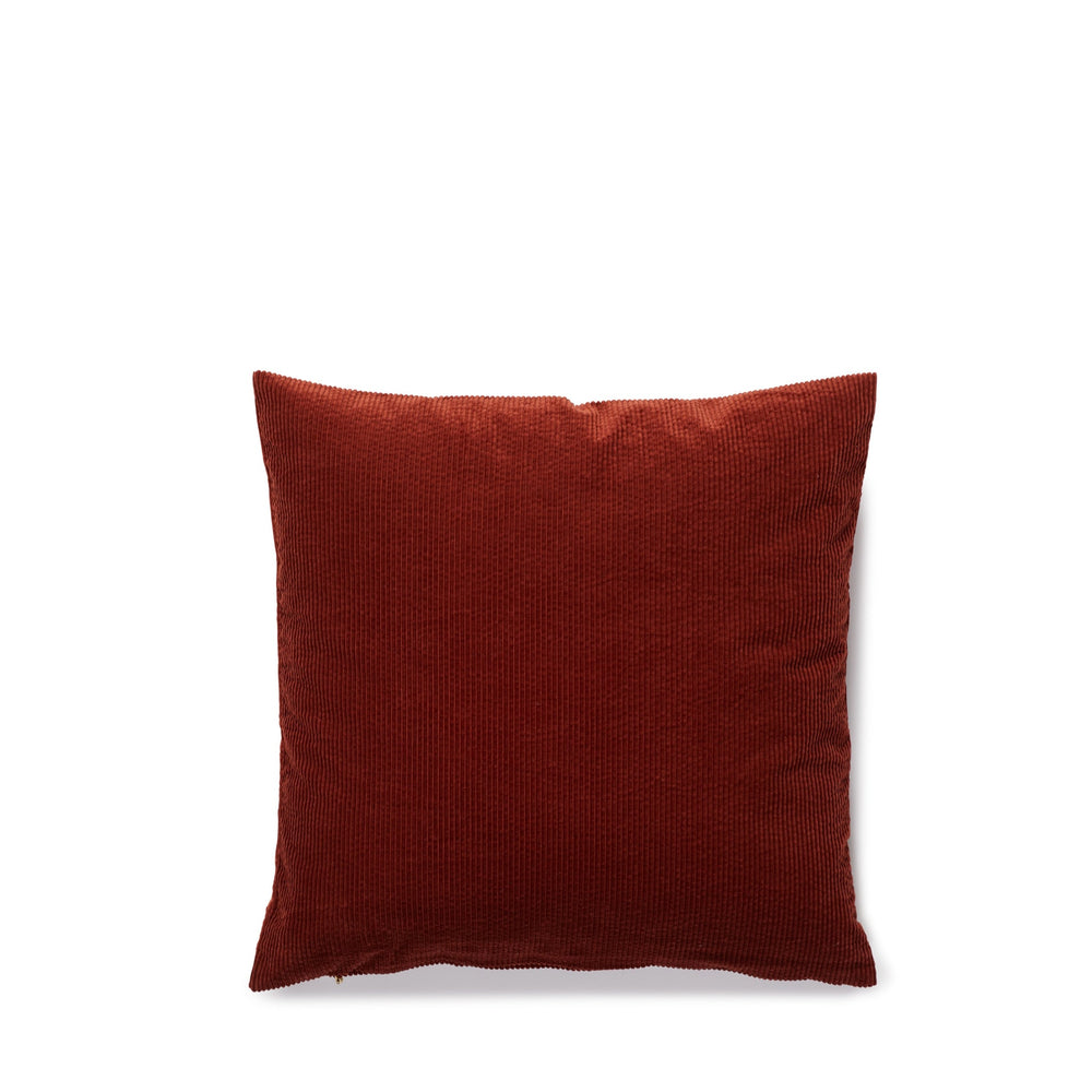 corduroy cushion, rust