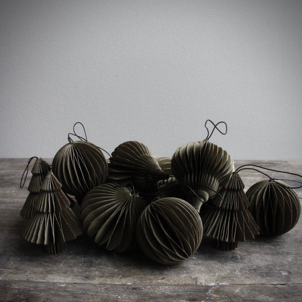 SUSTAIN folded ornament, set of 4