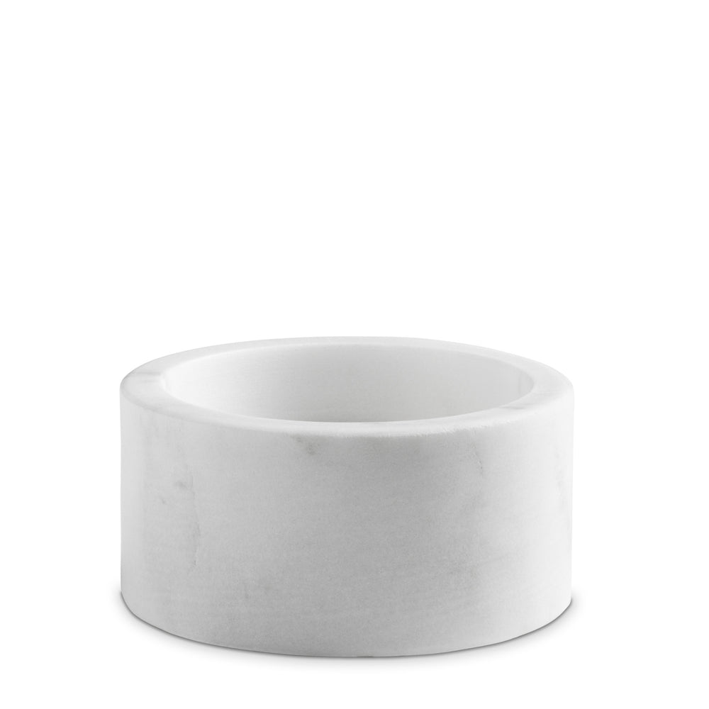 medium white marble candleholder nordstjerne