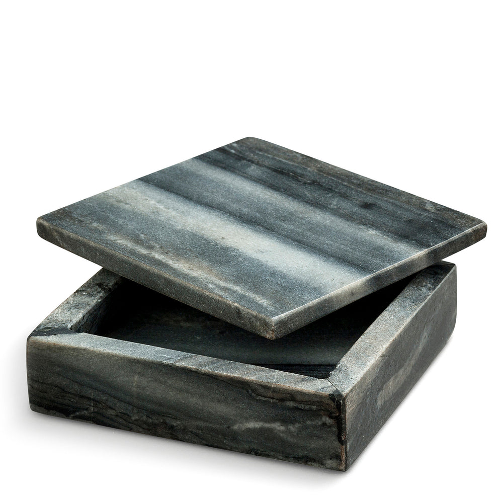 
                  
                    lille skrin i grå marmor - small grey marble box tipped lid nordstjerne
                  
                