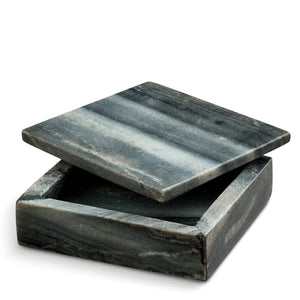 
                  
                    lille skrin i grå marmor - small grey marble box tipped lid nordstjerne
                  
                