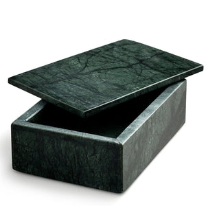 stort skrin i grøn marmor - large green marble box tipped lid nordstjerne