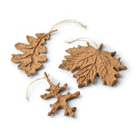 Nordstjerne Sustain set of leafs Christmas ornaments, Caramel