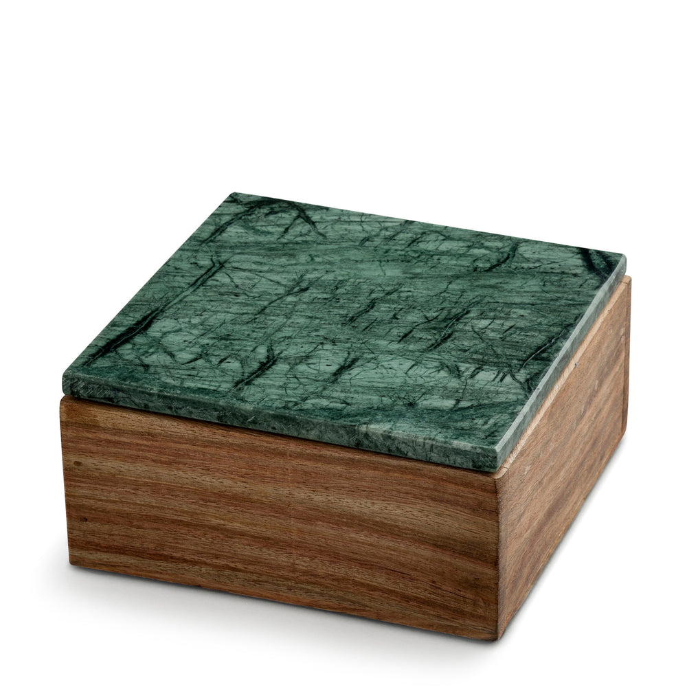 marblelous wooden box small, green